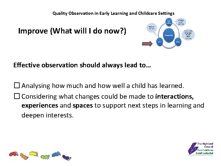 Quality Observation in Early Learning and Childcare Settings Improve (What will I do now?