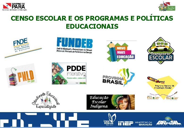 CENSO ESCOLAR E OS PROGRAMAS E POLÍTICAS EDUCACIONAIS 