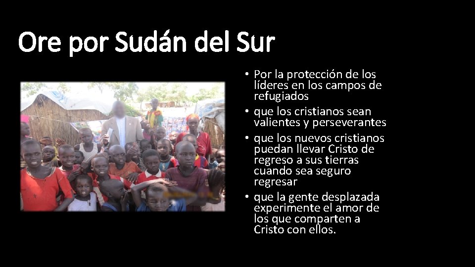 Ore por Sudán del Sur • Por la protección de los líderes en los Ore por Sudán del Sur • Por la protección de los líderes en los