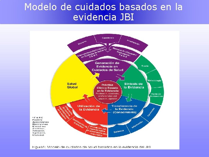 Modelo de cuidados basados en la evidencia JBI 