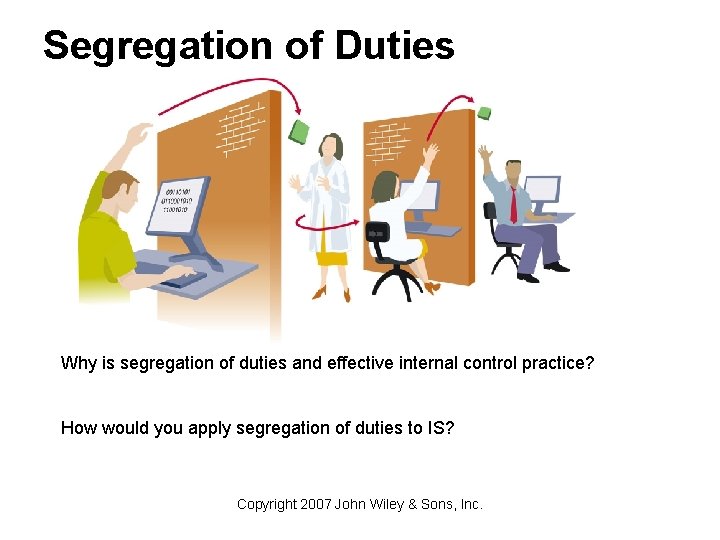 Segregation of Duties Why is segregation of duties and effective internal control practice? How