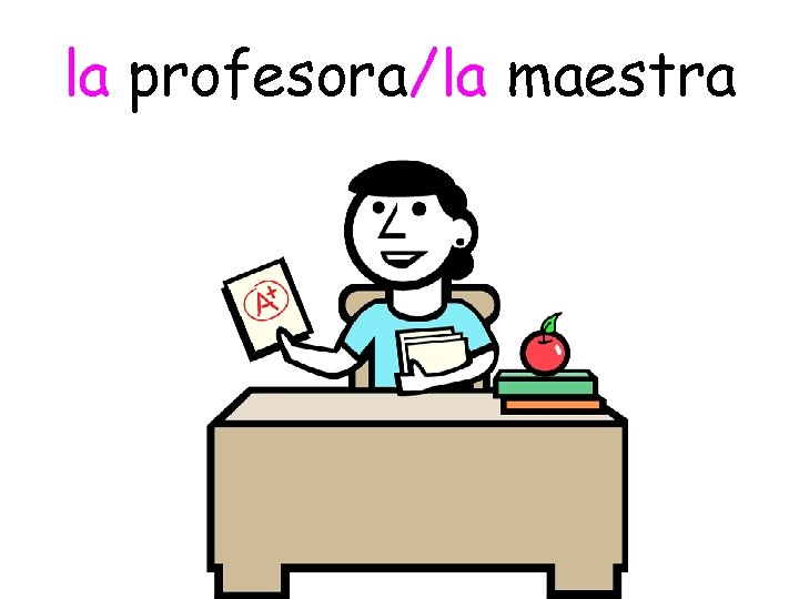 la profesora/la maestra 