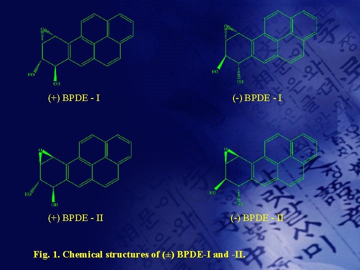 (+) BPDE - I (-) BPDE - I (+) BPDE - II (-) BPDE