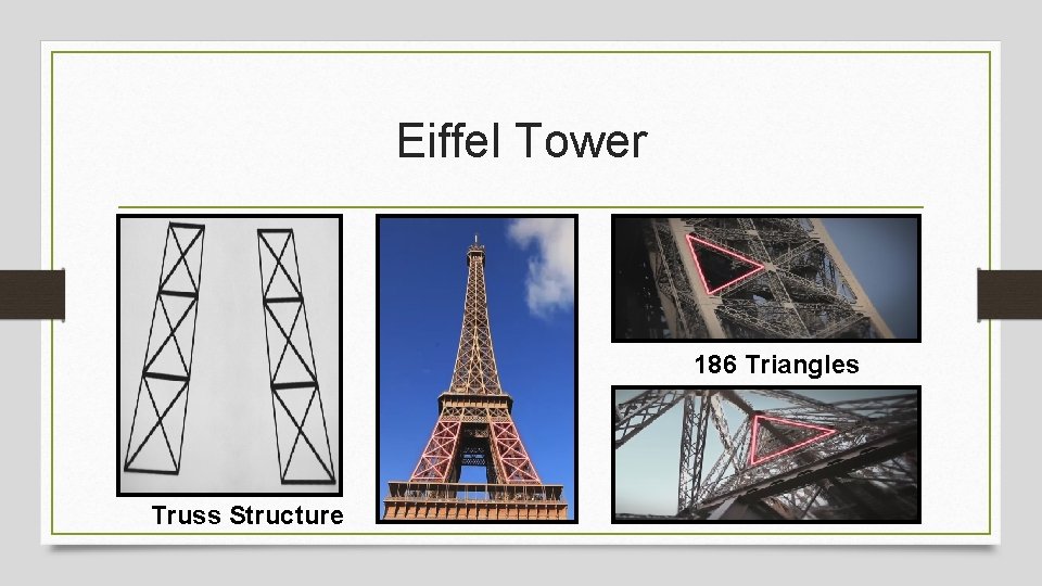 Eiffel Tower 186 Triangles Truss Structure 