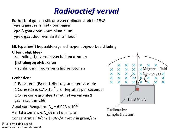 Radioactief verval Rutherford gaf klassificatie van radioactiviteit in 1898 Type a gaat zelfs niet