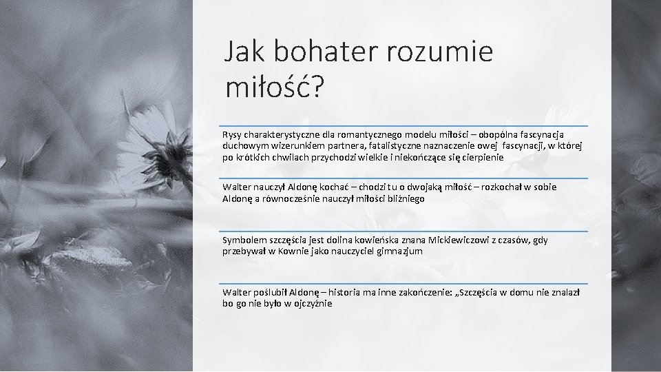 Tragiczne losy bohatera Konrada Wallenroda Zadania przeanalizuj fragmenty
