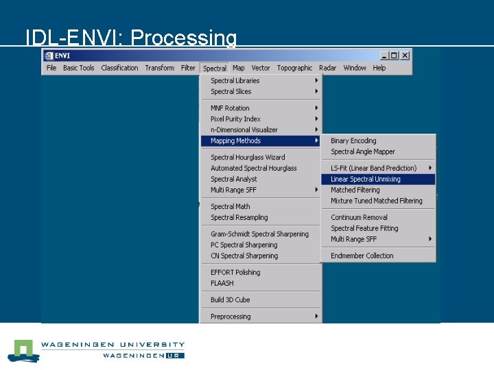 IDL-ENVI: Processing 