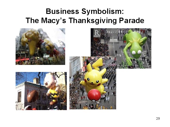 Business Symbolism: The Macy’s Thanksgiving Parade 29 