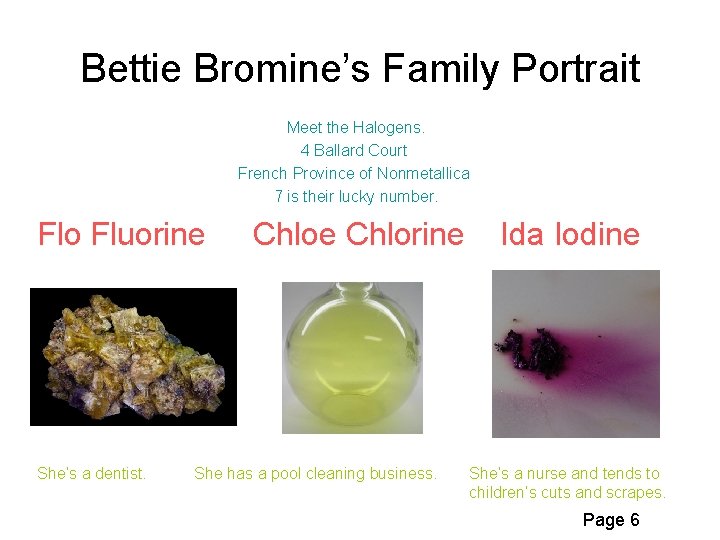 BROMINE Element Baby Book By xxxxx Introduction to