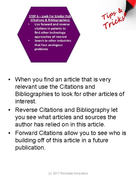  • When you find an article that is very relevant use the Citations