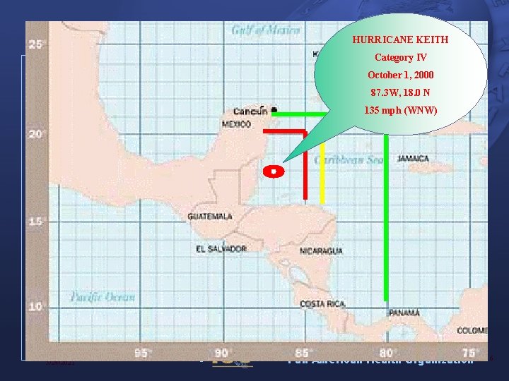 HURRICANE KEITH Category IV October 1, 2000 87. 3 W, 18. 0 N 135