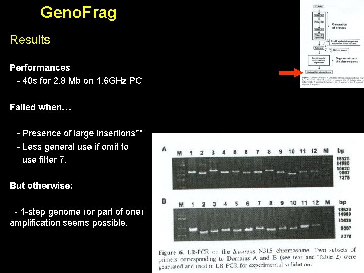 Geno. Frag Results Performances - 40 s for 2. 8 Mb on 1. 6