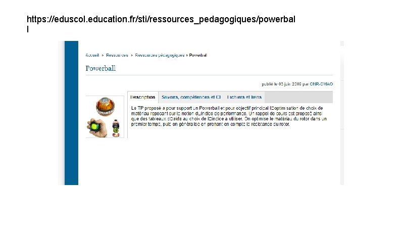 https: //eduscol. education. fr/sti/ressources_pedagogiques/powerbal l 