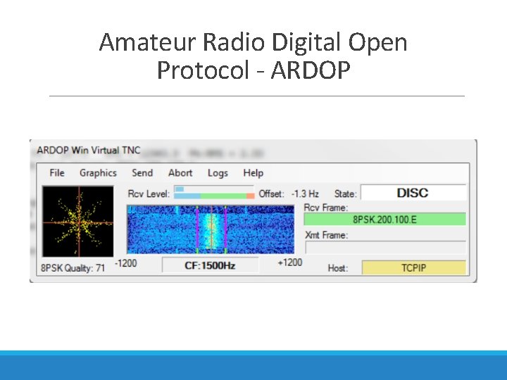 Amateur Radio Digital Open Protocol - ARDOP 