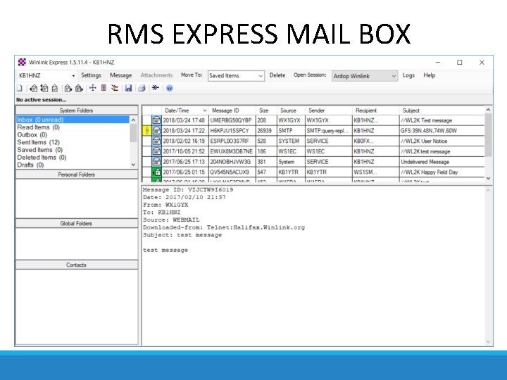 RMS EXPRESS MAIL BOX 