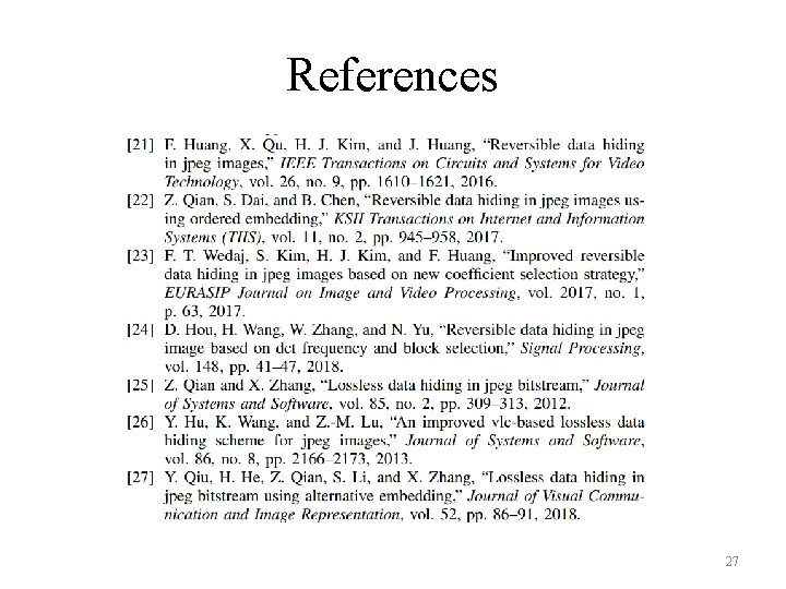 References 27 