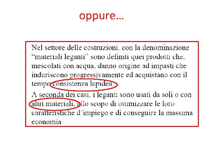 oppure… 