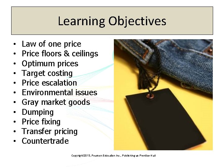 Learning Objectives • • • Law of one price Price floors & ceilings Optimum