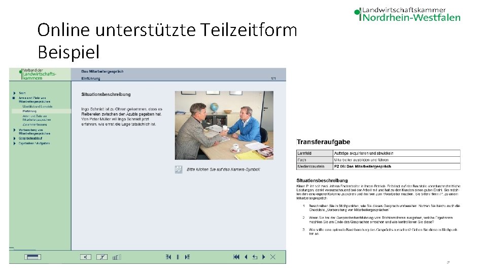 Online unterstützte Teilzeitform Beispiel Andreas Haasch BZG Essen 9 