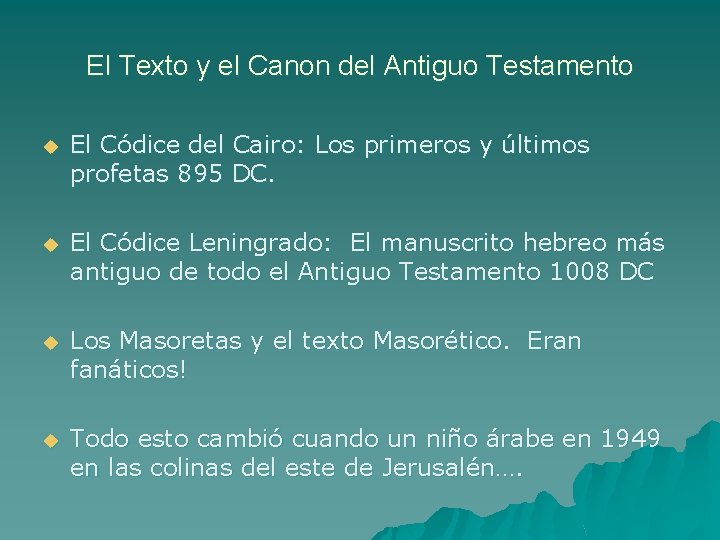 El Texto y el Canon del Antiguo Testamento u El Códice del Cairo: Los