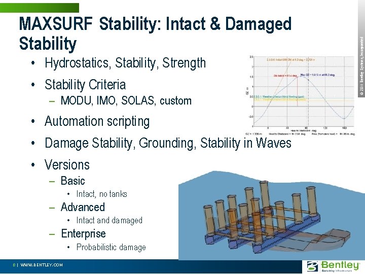  • Hydrostatics, Stability, Strength • Stability Criteria – MODU, IMO, SOLAS, custom •