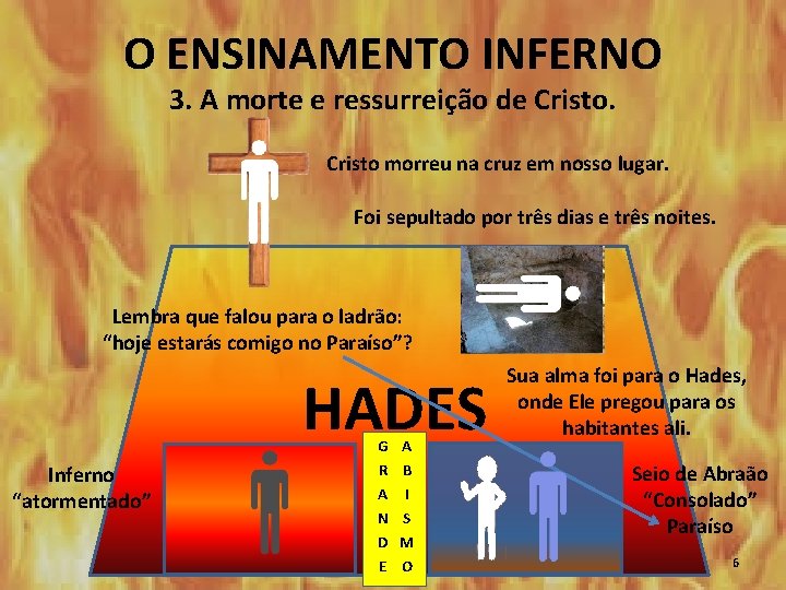 O ENSINAMENTO INFERNO 3. A morte e ressurreição de Cristo morreu na cruz em