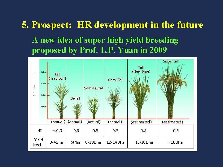 5. Prospect: HR development in the future A new idea of super high yield