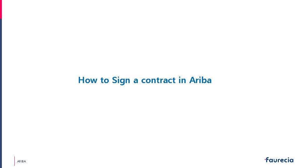 How to Sign a contract in Ariba ARIBA 
