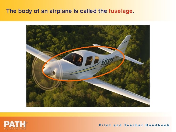 The body of an airplane is called the fuselage. 