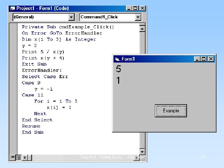 Chapter 8 - Visual Basic Schneider 34 