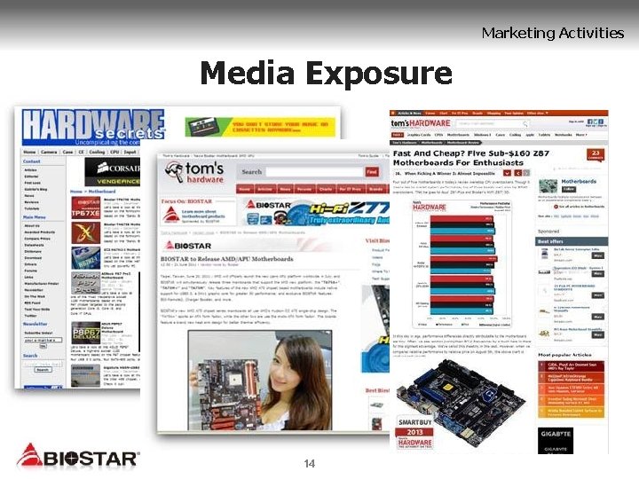 Marketing Activities Media Exposure 14 