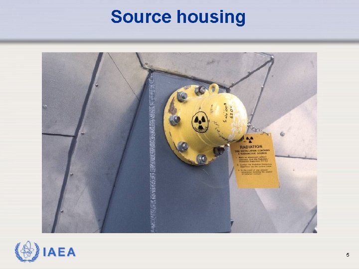 Source housing IAEA 5 