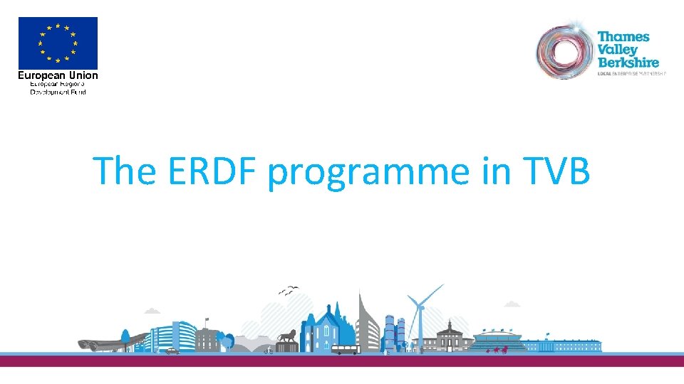 The ERDF programme in TVB 