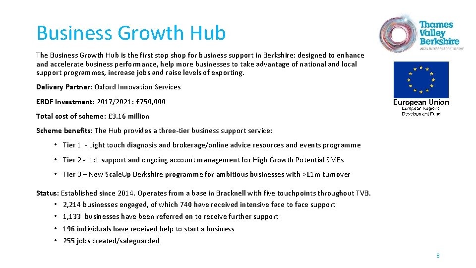 Business Growth Hub The Business Growth Hub is the first stop shop for business
