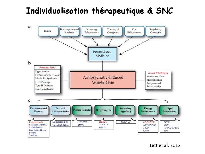 Individualisation thérapeutique & SNC Lett et al, 2012 