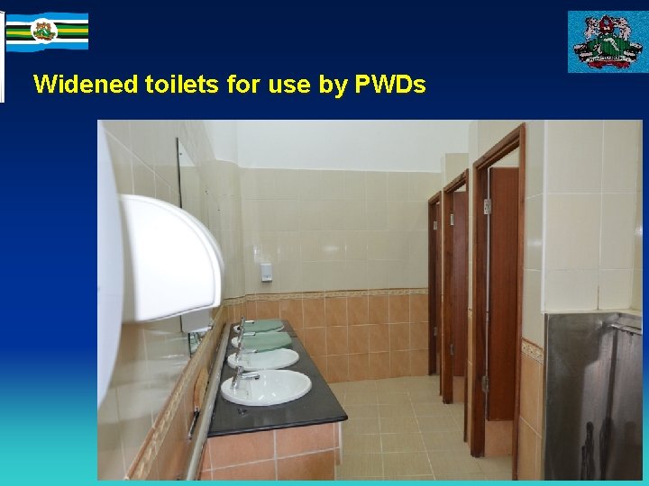 Widened toilets for use by PWDs Kenyatta University ISO 9001: 2008 Certified 