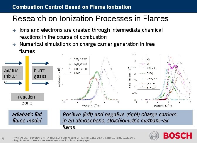 Combustion Control Based on Flame Ionization Research on Ionization Processes in Flames è è