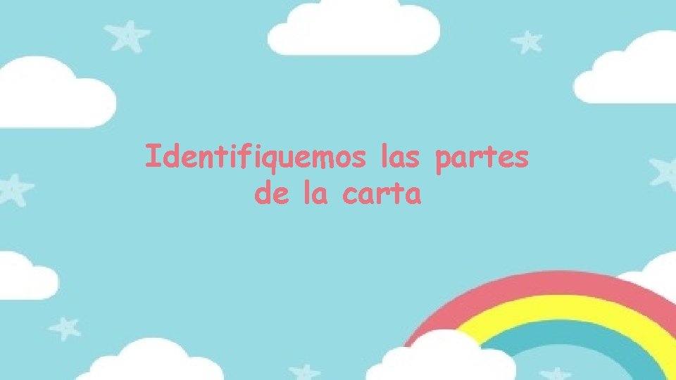 Identifiquemos las partes de la carta 