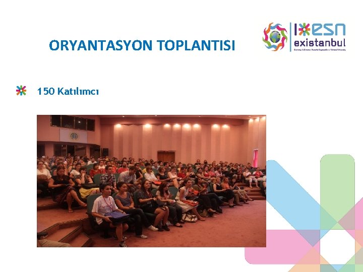 ORYANTASYON TOPLANTISI 150 Katılımcı 