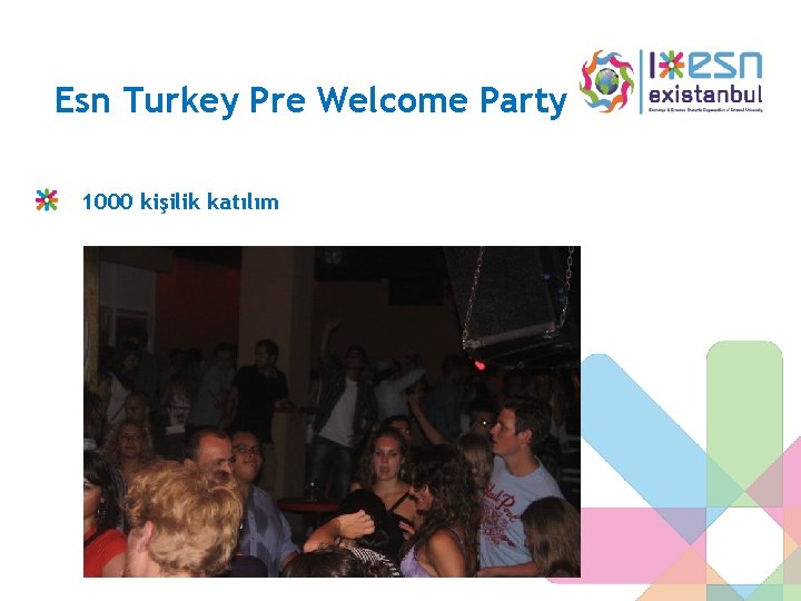 Esn Turkey Pre Welcome Party 1000 kişilik katılım 