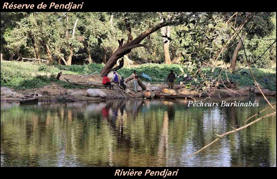 Réserve de Pendjari Pêcheurs Burkinabés Rivière Pendjari 