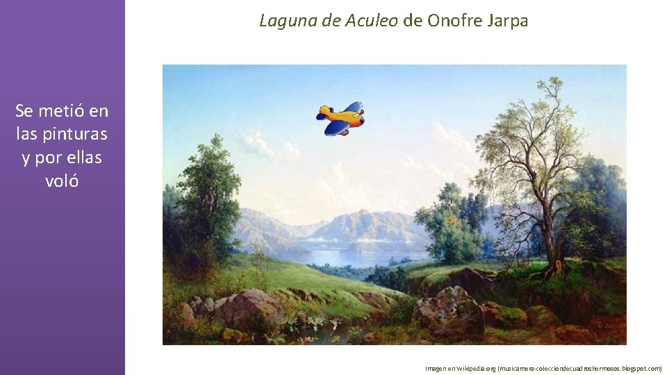 Laguna de Aculeo de Onofre Jarpa Se metió en las pinturas y por ellas
