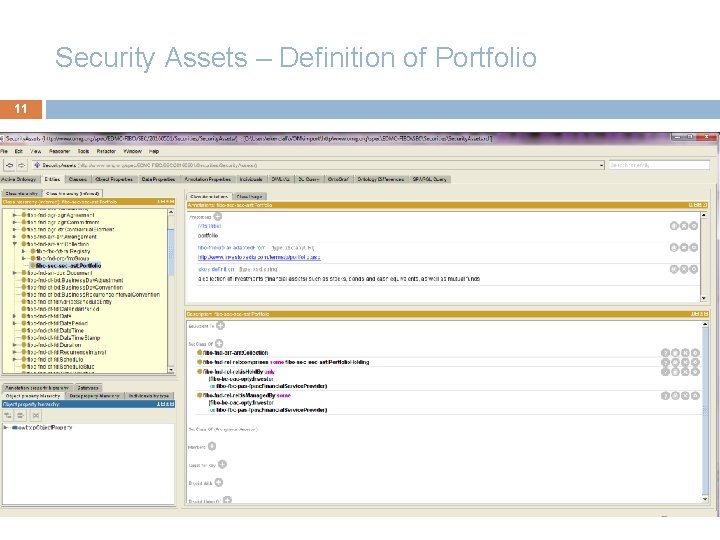 Security Assets – Definition of Portfolio 11 