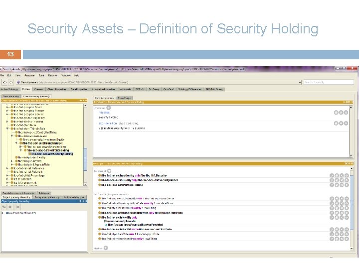 Security Assets – Definition of Security Holding 13 