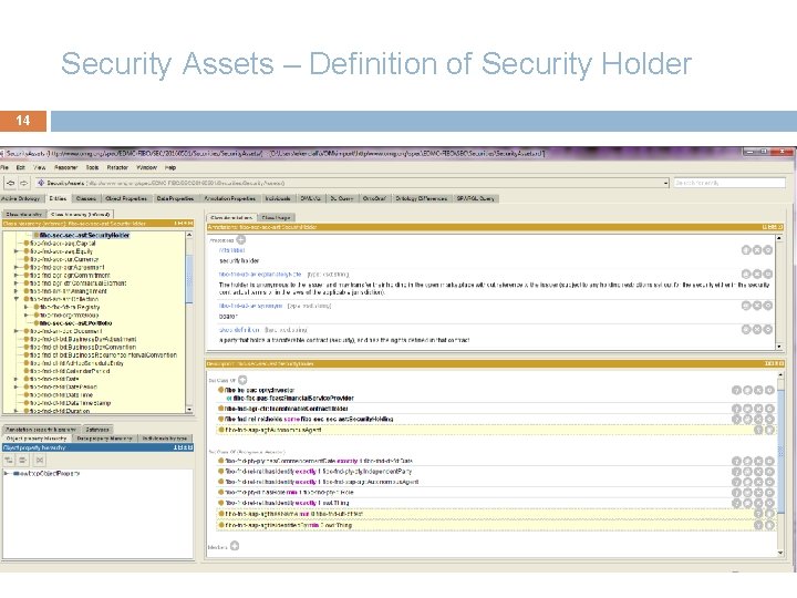Security Assets – Definition of Security Holder 14 