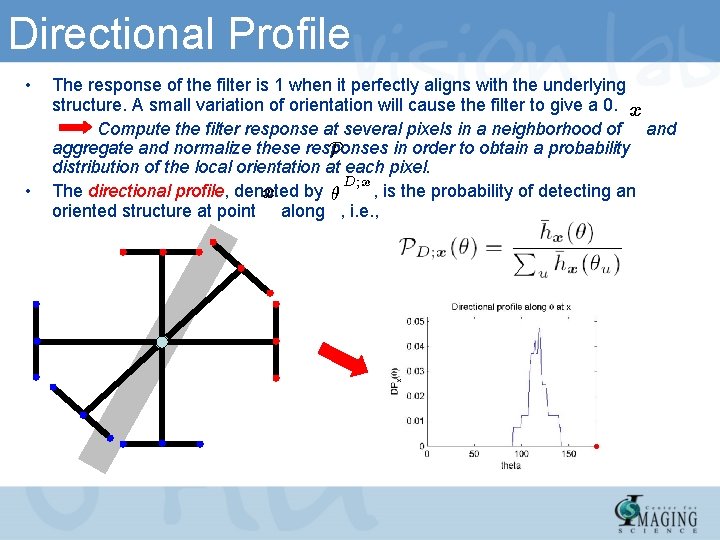 Directional Profile • • The response of the filter is 1 when it perfectly