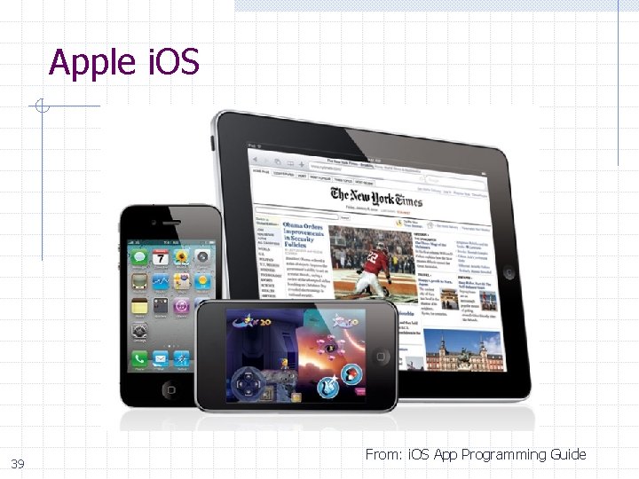 Apple i. OS 39 From: i. OS App Programming Guide 