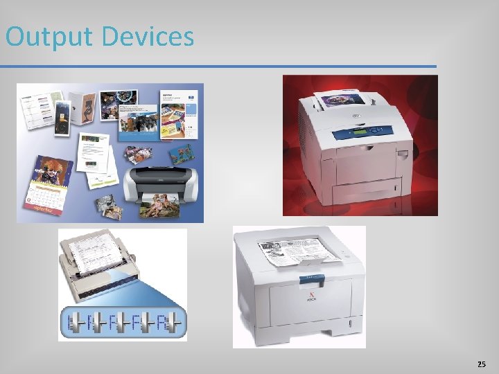Output Devices 25 Output Devices 25