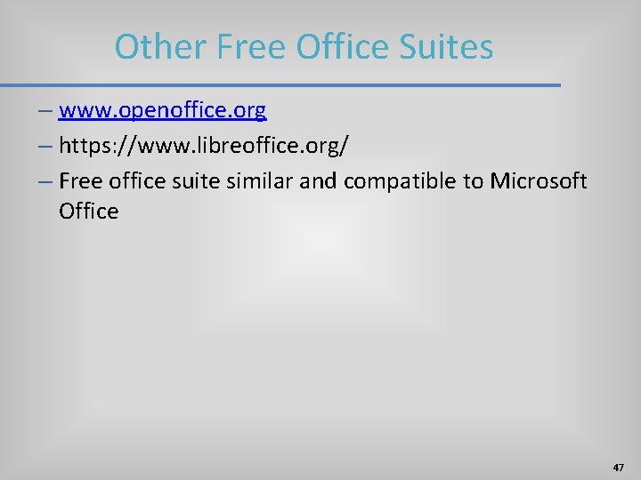 Other Free Office Suites – www. openoffice. org – https: //www. libreoffice. org/ – Other Free Office Suites – www. openoffice. org – https: //www. libreoffice. org/ –