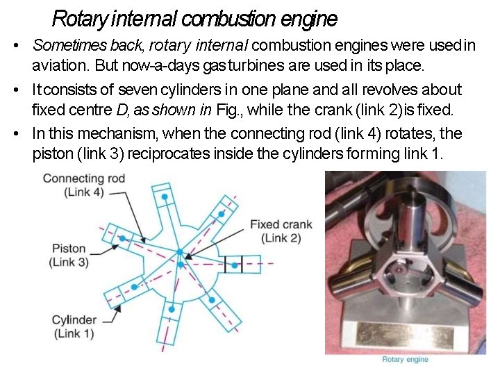 Rotary internal combustion engine • Sometimes back, rotary internal combustion engines were used in